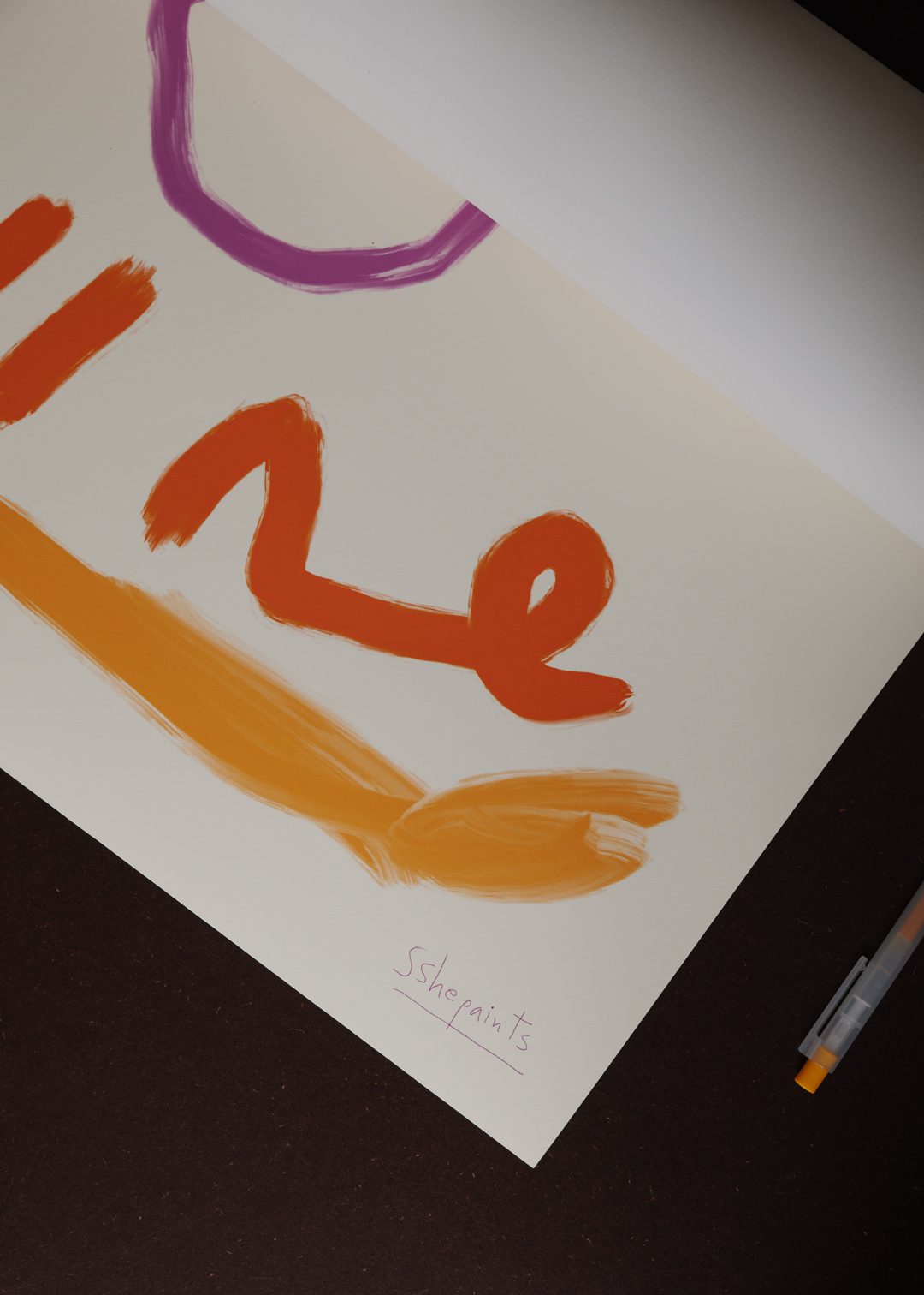 The Poster Club Art Prints Orange Wine Kunstdruck 30x40 Küche