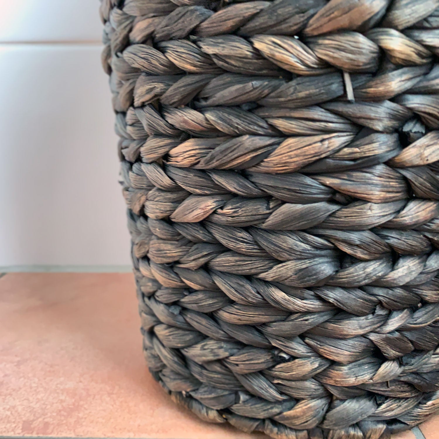 LS-LebenStil Toilettenpapier-Ständer 40cm Rattan Grau Korb