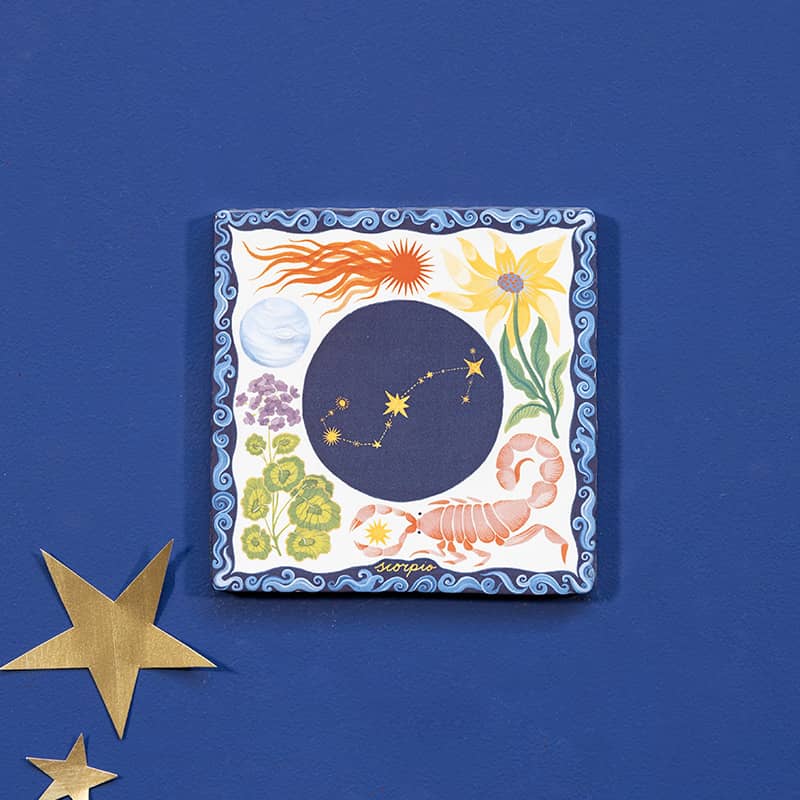 Storytiles Delft Blue Scorpio Fliese 10x10 cm Skorpion
