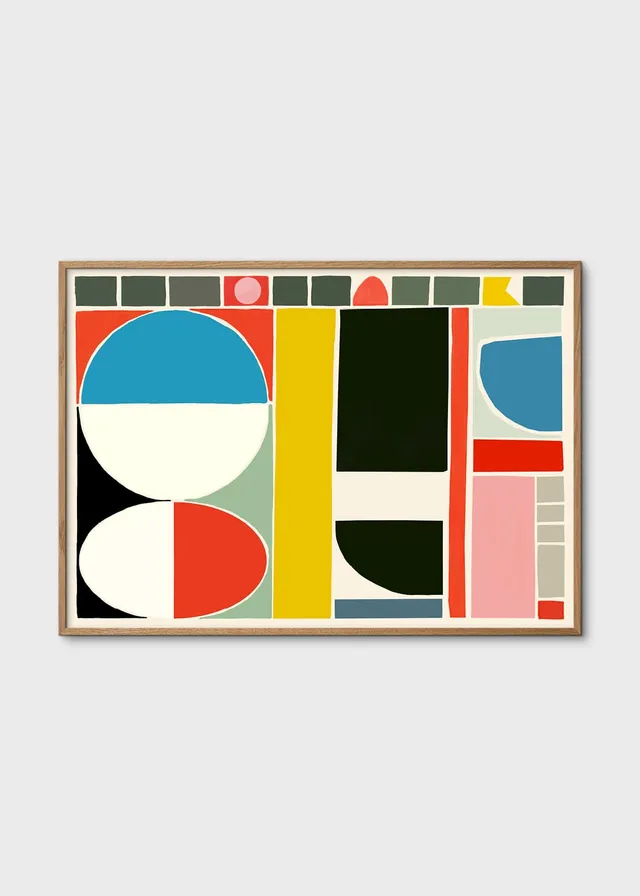 The Poster Club Palette Poster 30x40 cm Geometrisch