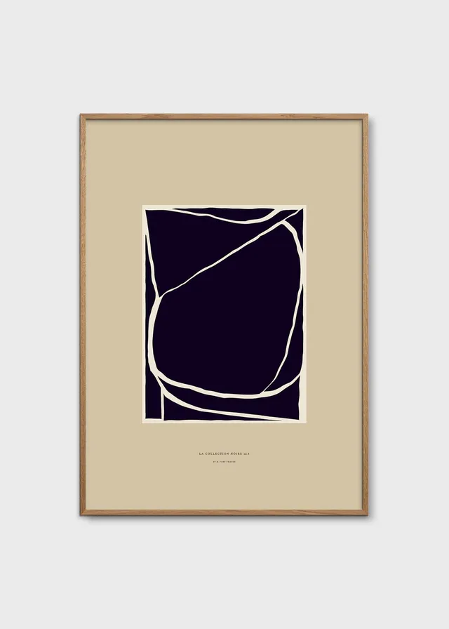 The Poster Club Volumes Poster A4 beige schwarz