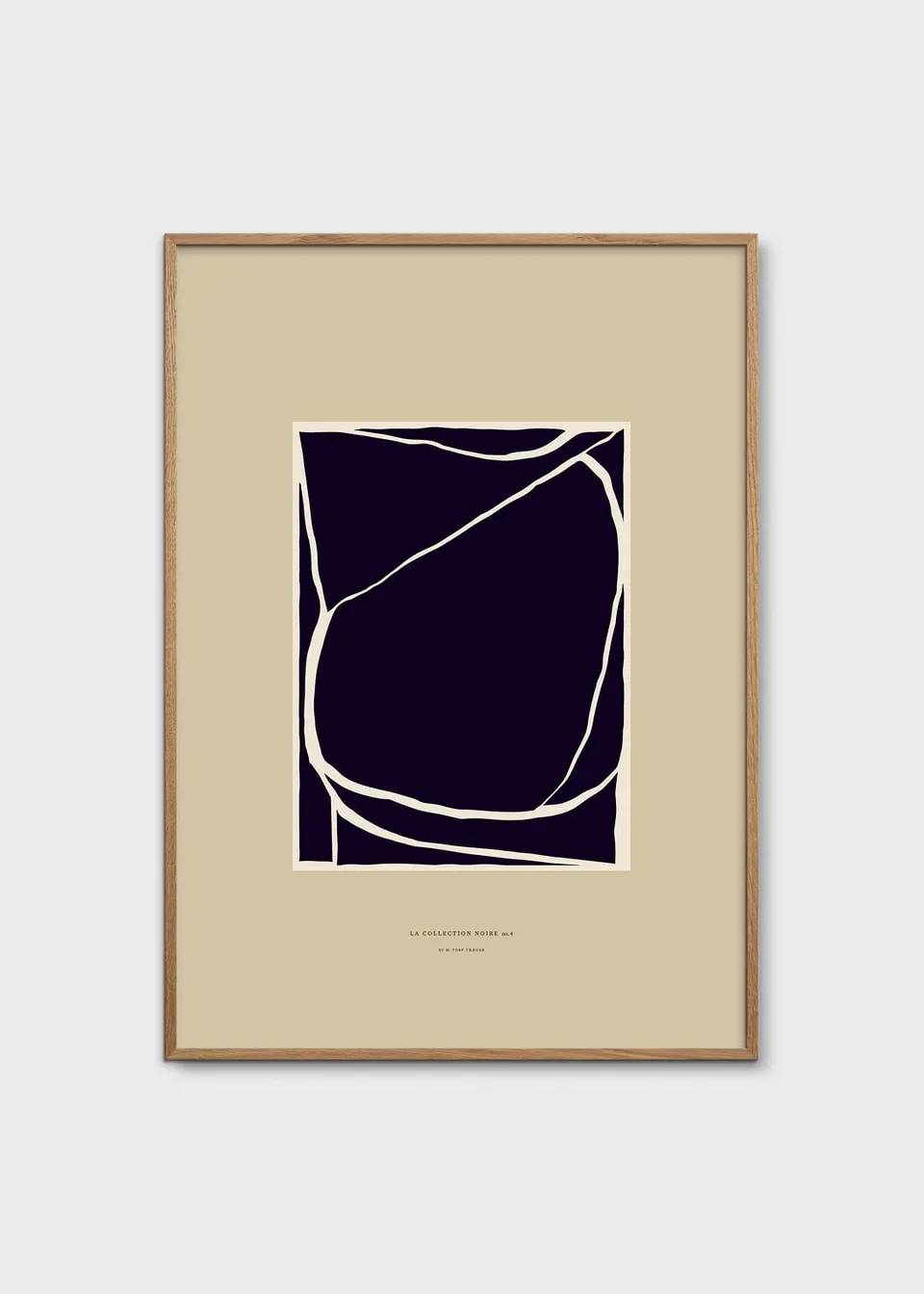 The Poster Club Volumes Poster A4 beige schwarz