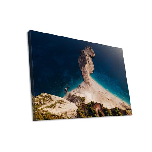 Hustling Sharks Wandbilder Klippen Meer Leinwandbild 30x40 cm
