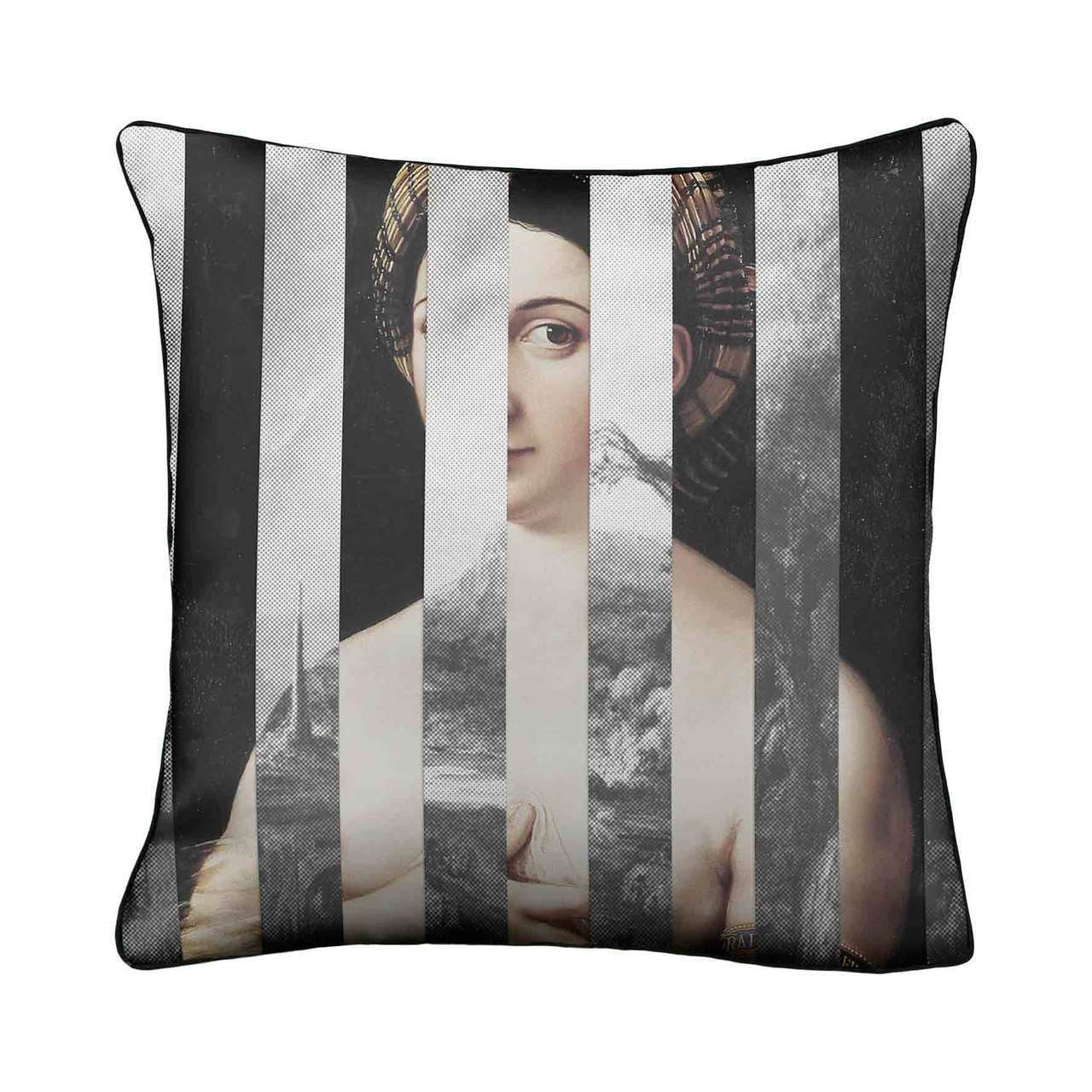Mineheart Cushions Geo Raphaelite Kissen 45x45 schwarz