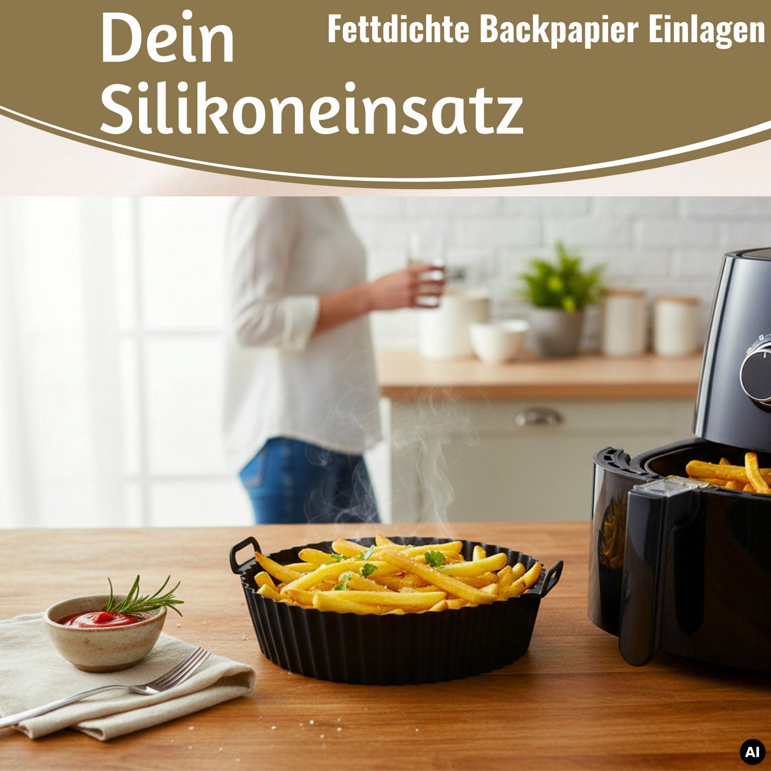 LS-LebenStil Küche & Haushalt Silikonform Rund 20cm 2er Set