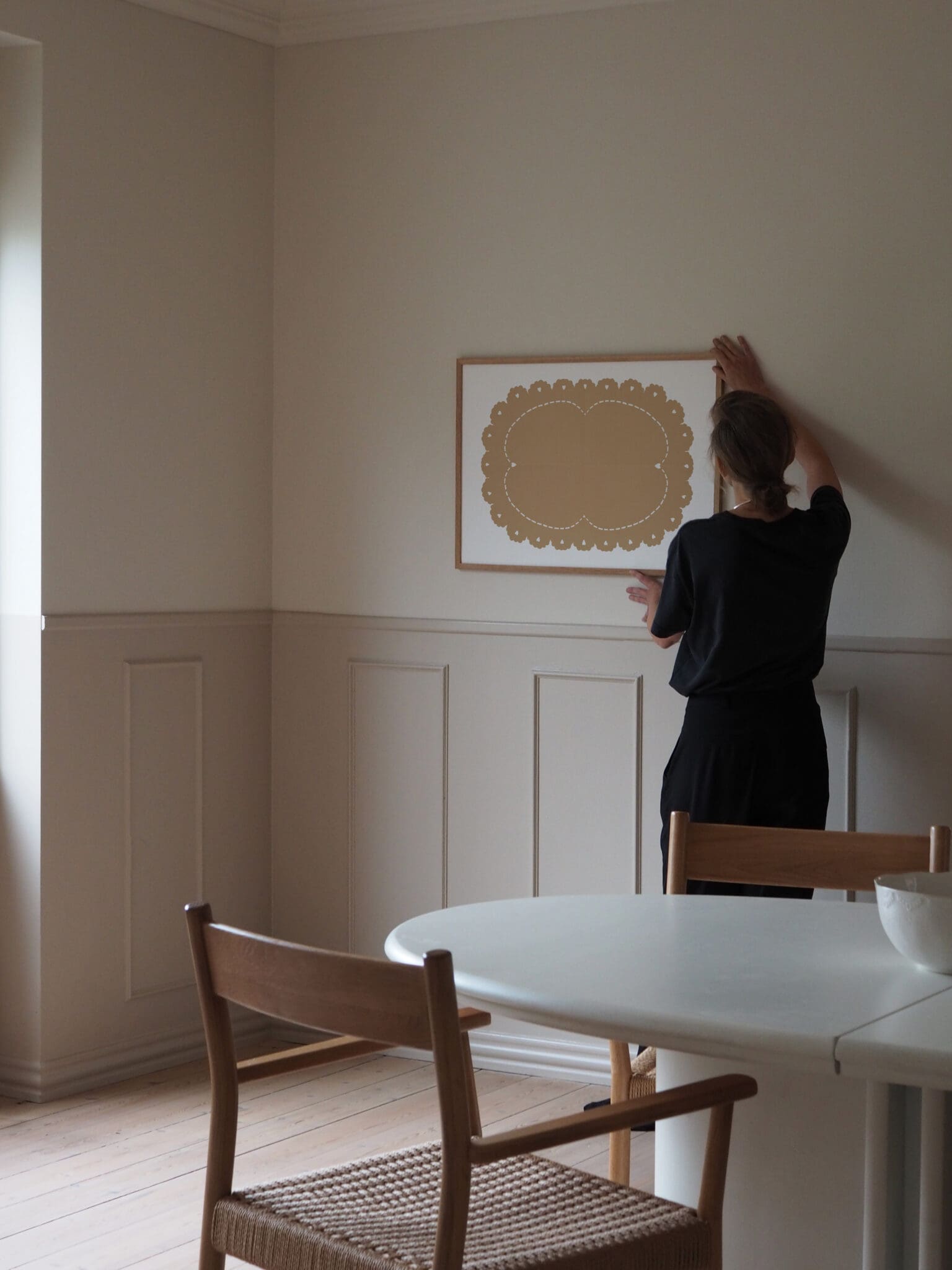 The Poster Club Lace No. 152 Kunstdruck 30x40 beige