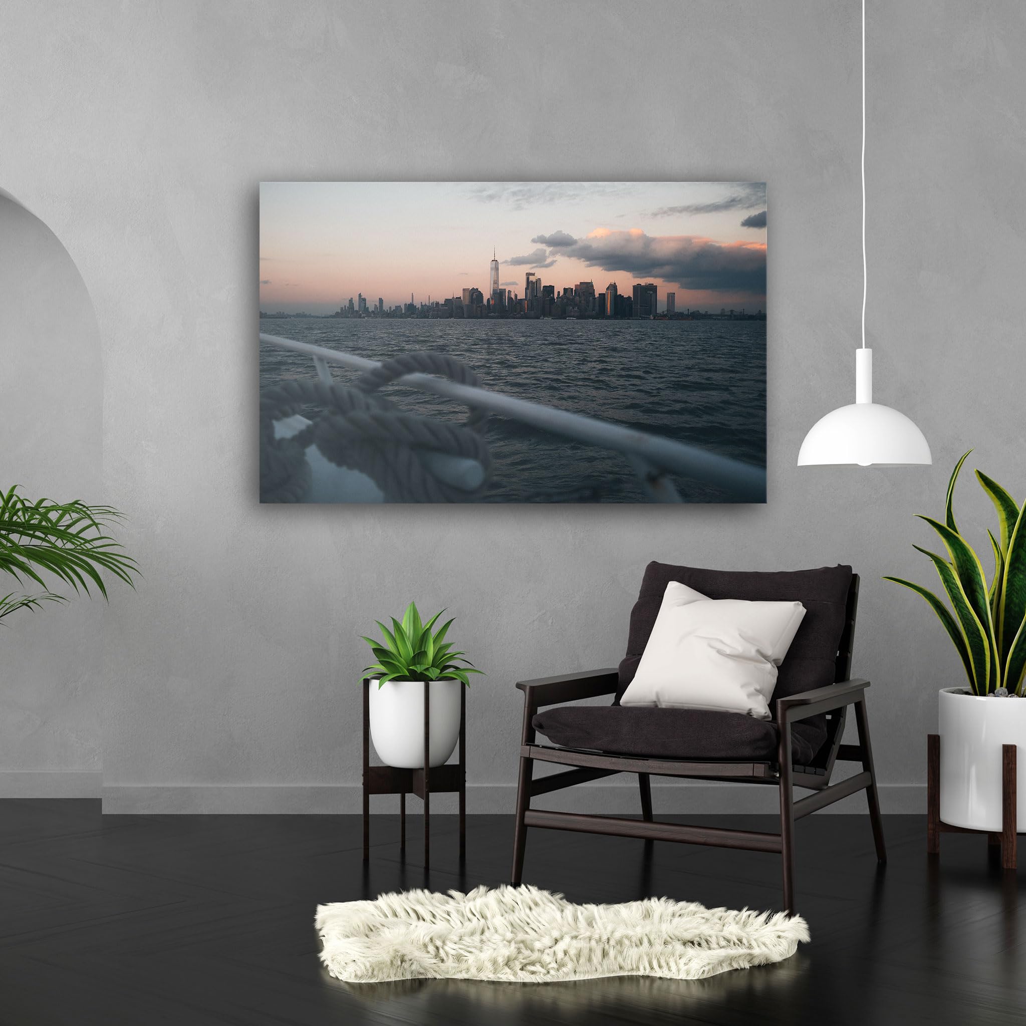 Hustling Sharks Wandbilder Blick Metropole Leinwandbild 30 x 40 cm
