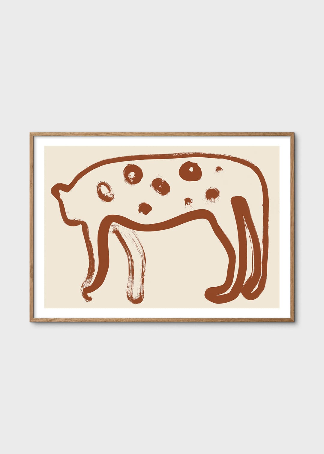 The Poster Club Jaguar 01 Poster 30x40 cm rotes Tiermotiv