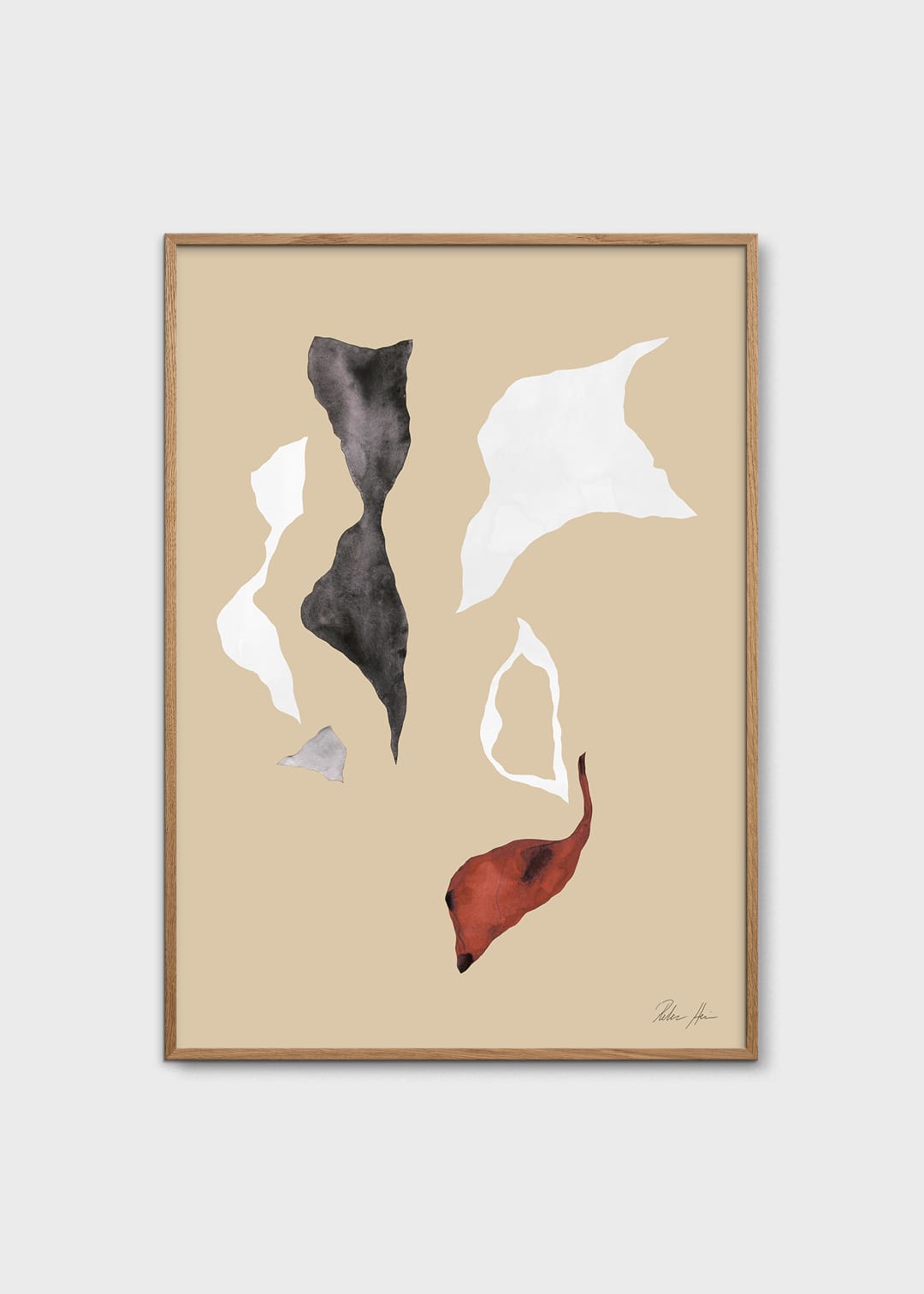 The Poster Club Art Prints Shadow no. 01 Poster A4 beige
