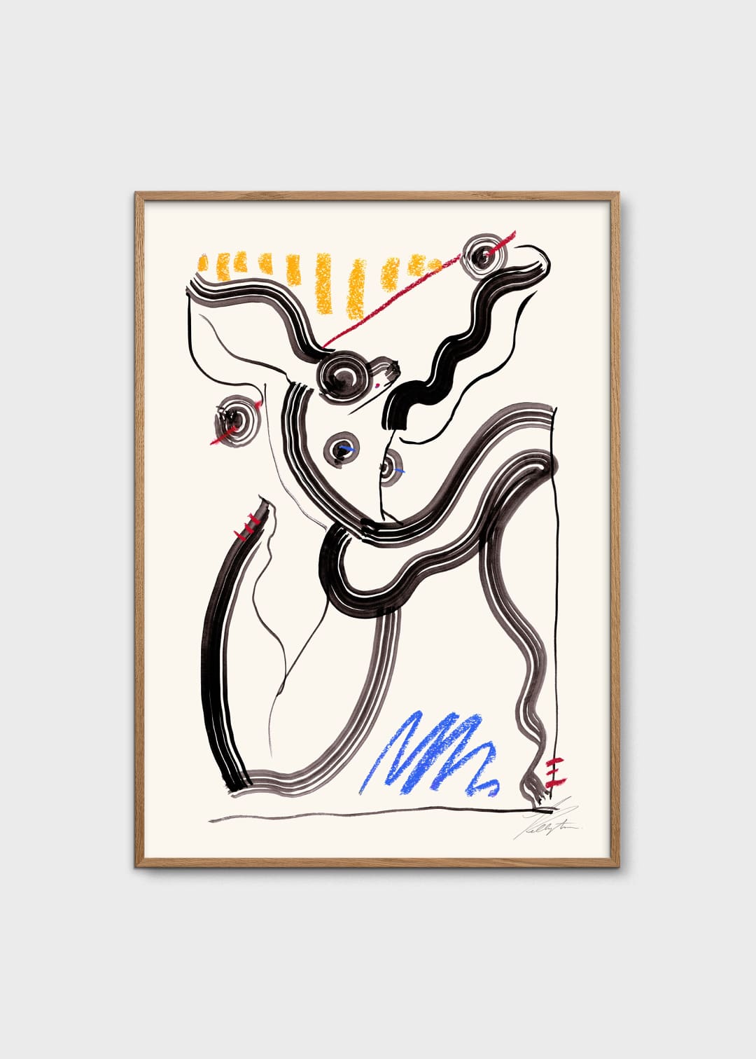 The Poster Club Art Prints Weightlifting Poster 30x40 cm schwarz
