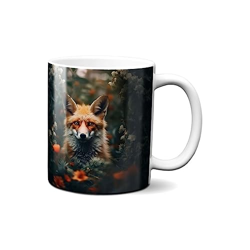 Hustling Sharks Tasse Der einsame Fuchs Kaffeetasse 330 ml