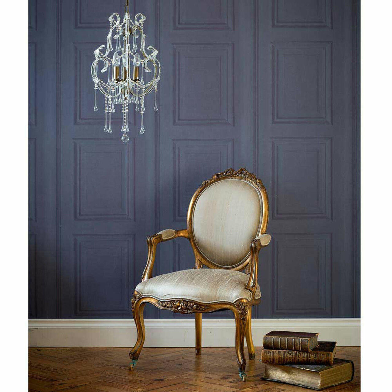 Mineheart Amethyst Panelling Tapete Lila Paneeloptik