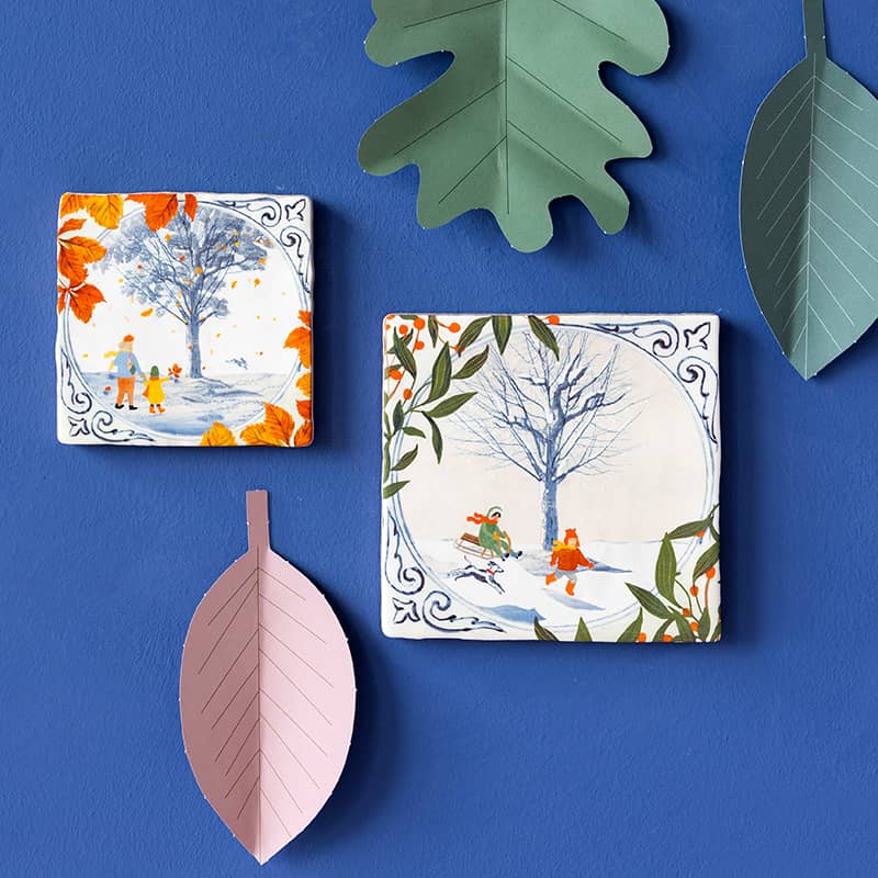 Storytiles Delft Blue Winter Wonderland Fliese S 10x10 Winter