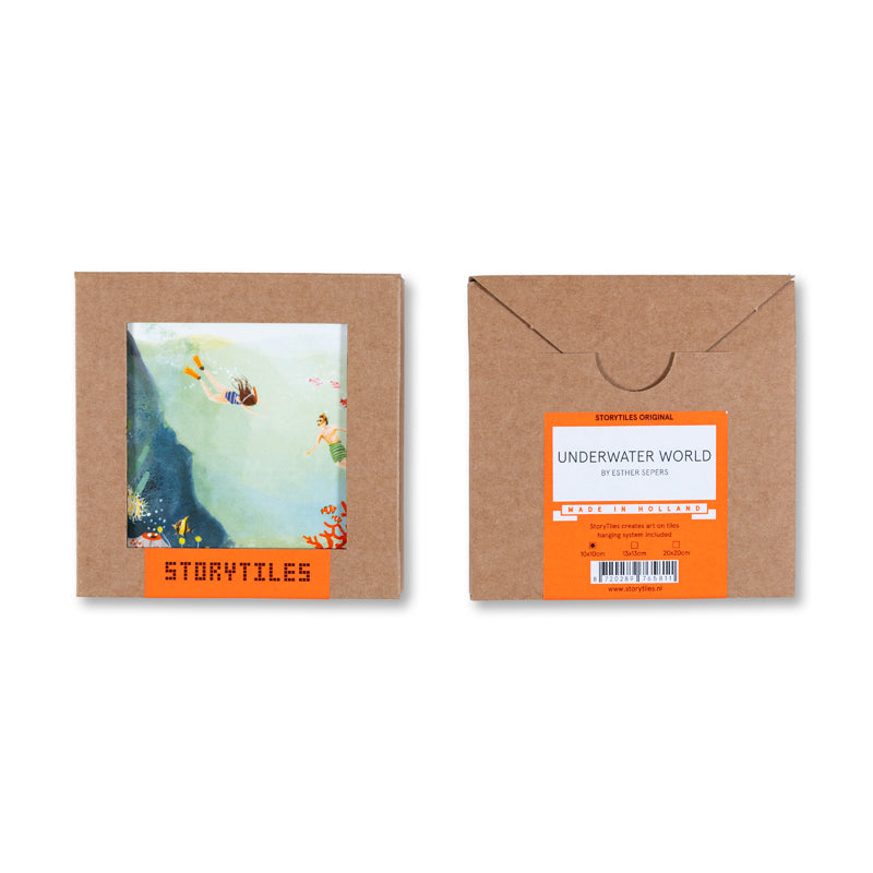 Storytiles Delft blue Onderwaterwereld Fliese L 20x20 cm Meer