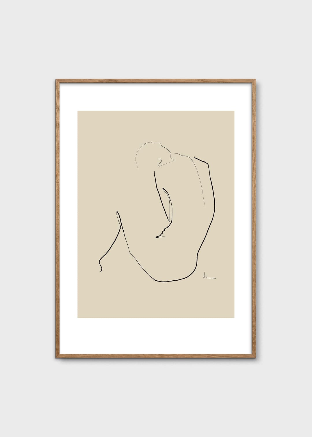 The Poster Club Rise Poster 30x40 cm beige abstrakt