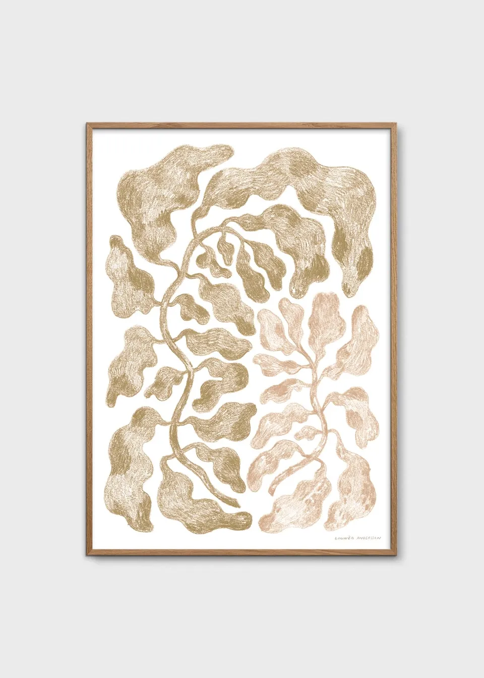 The Poster Club The Two Poster 30x40 cm beige Botanik