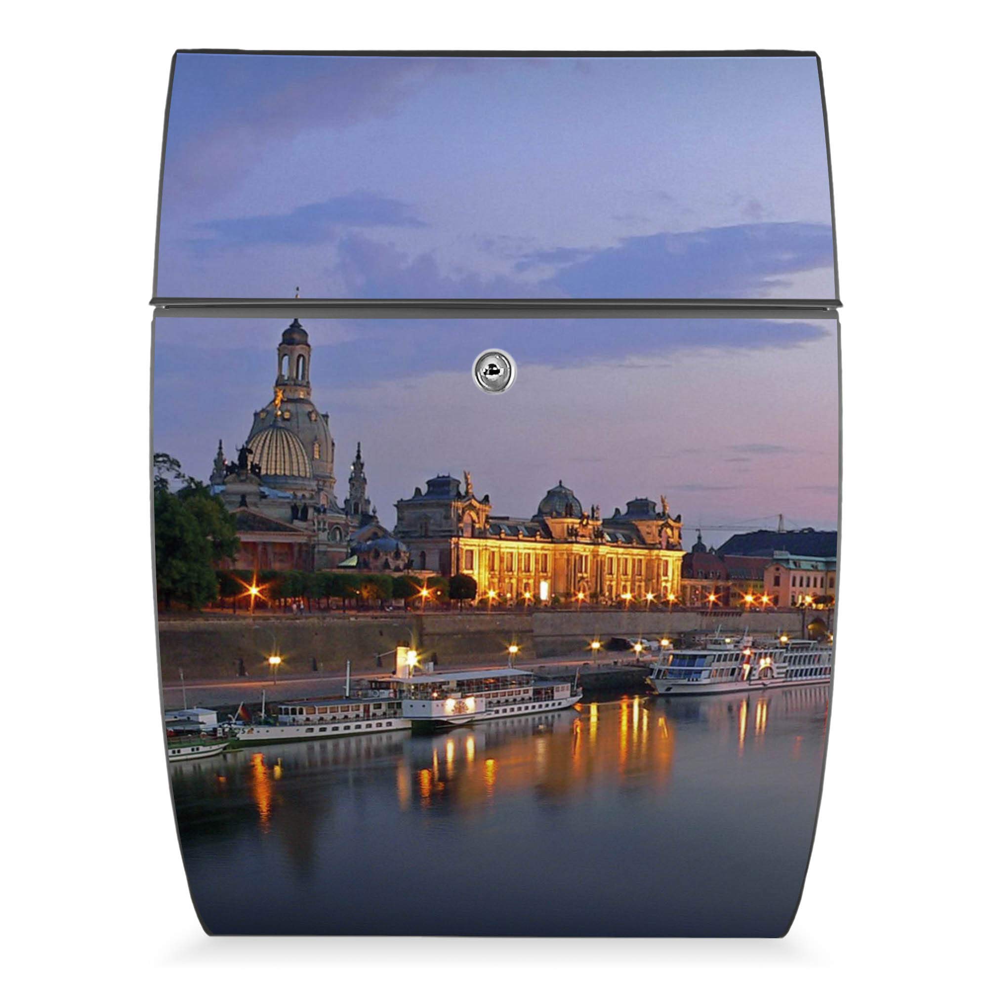 Banjado Riviera Briefkasten Anthrazit Dresden A4