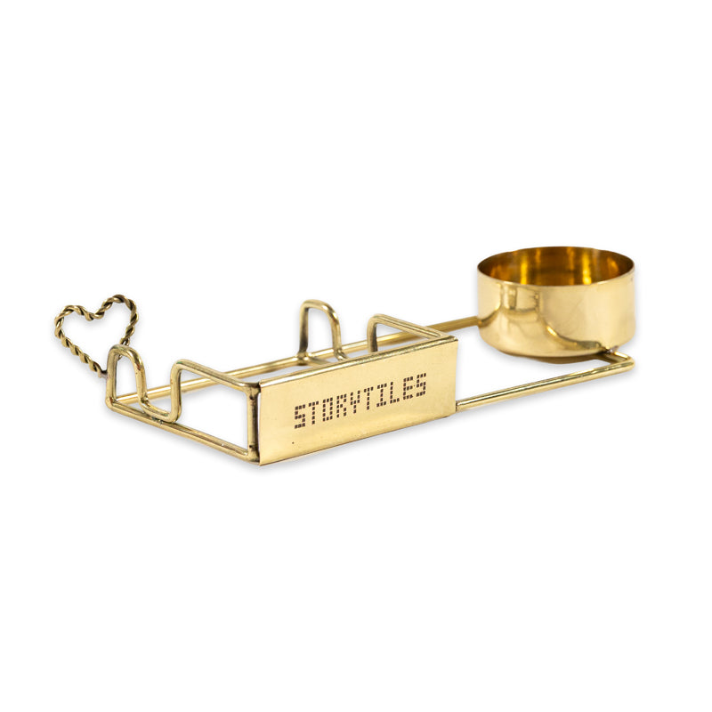Storytiles Tile holders Golden Heart Kachelhalter Gold Herz