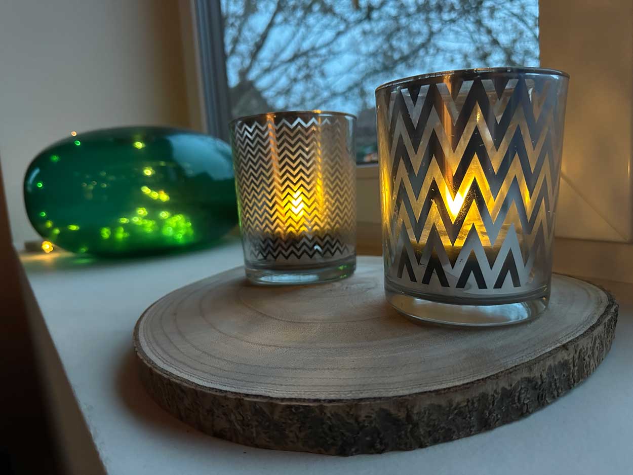 LS-LebenStil Küche & Haushalt Rindenbrett Baumscheibe Ø30cm Holz