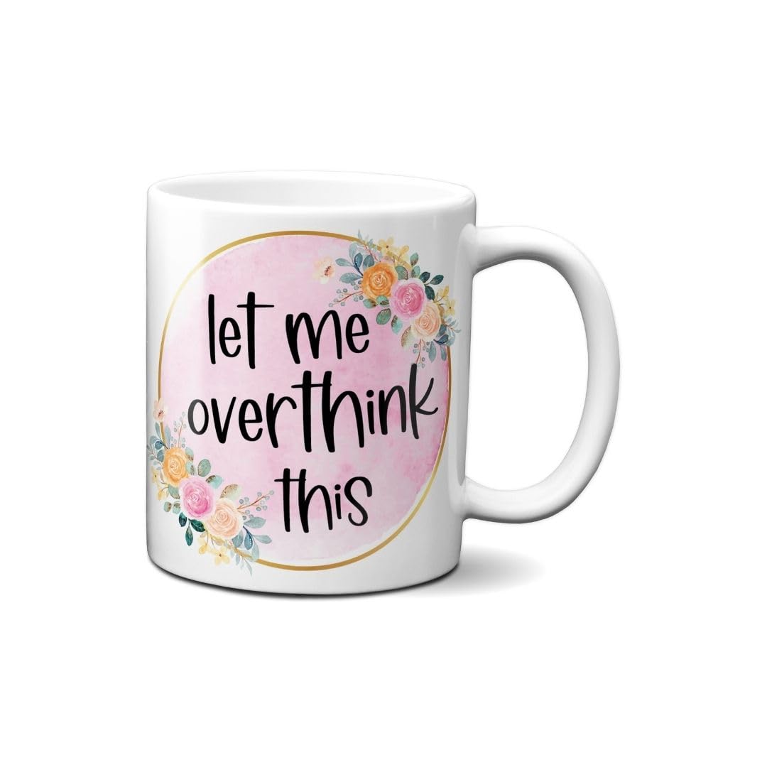 Hustling Sharks Overthinker Tasse 330ml weiß Spruch Kollegengeschenk