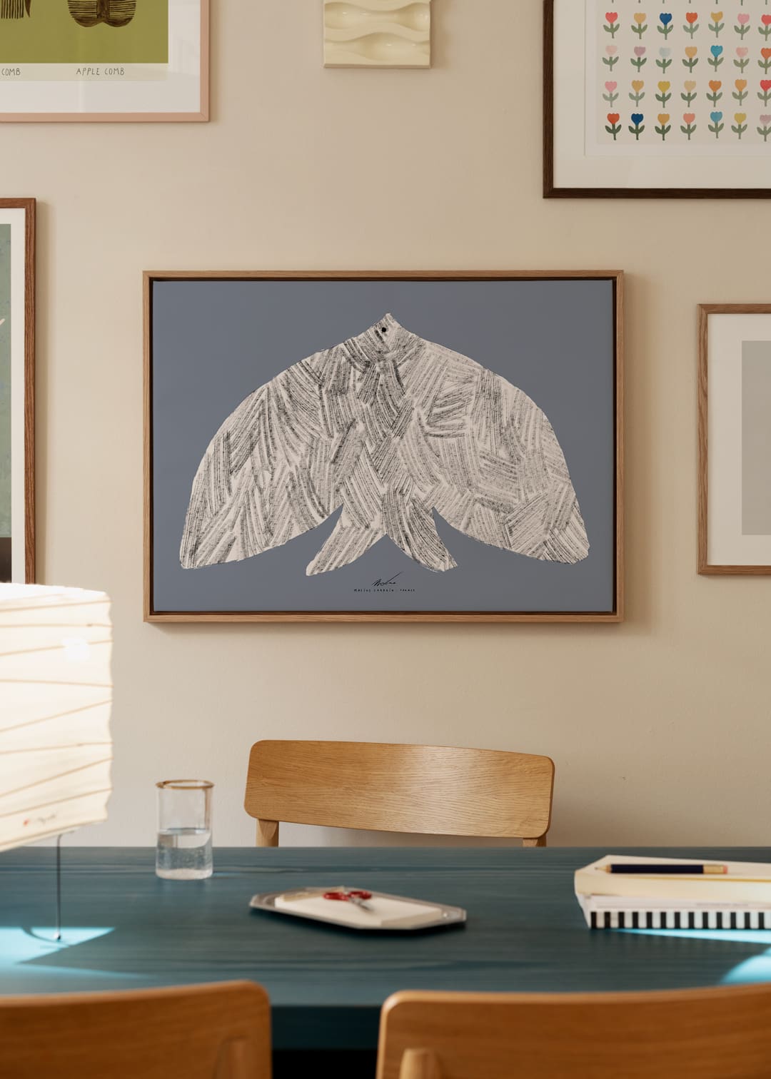 The Poster Club Art Prints Oiseau Canvas 50x70 gerahmt