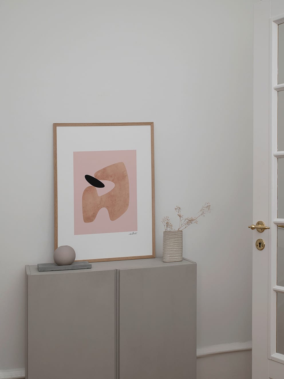 The Poster Club Art Prints Stone Poster 50x70 cm orange