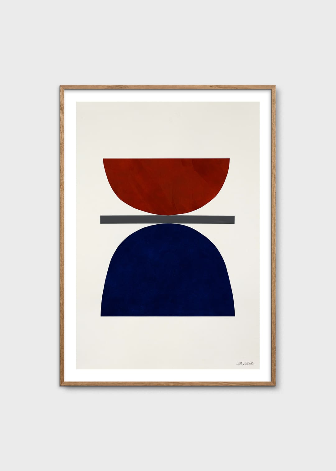The Poster Club Art Prints Sky and Sea Poster 30x40 cm blau
