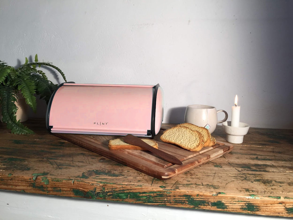 LS-LebenStil Küche & Haushalt Brotkasten Metall Rose 34cm