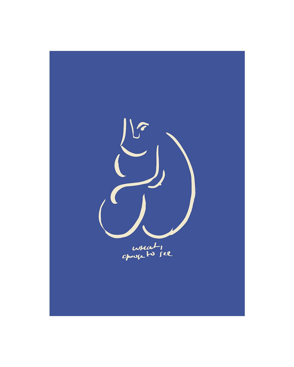 The Poster Club What I See Poster 40x50 cm blau abstrakt