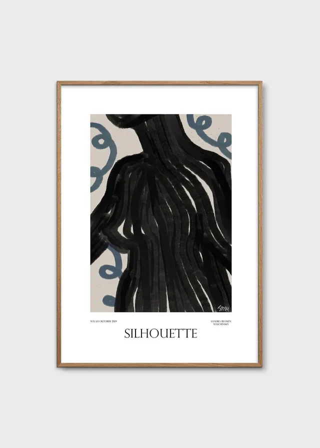 The Poster Club Art Prints Silhouette Poster 30x40 beige