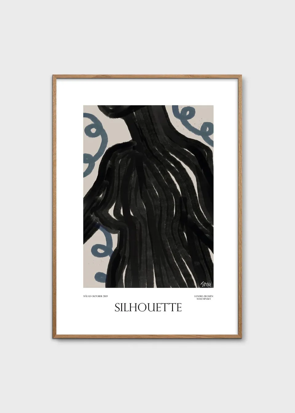 The Poster Club Art Prints Silhouette Poster 30x40 beige