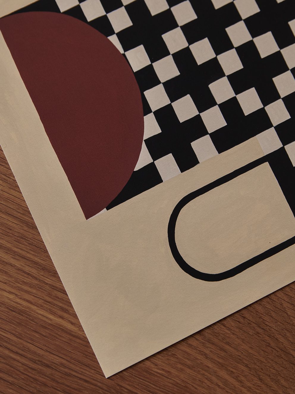 The Poster Club Art Prints Vase With Cross Pattern Poster 30x40