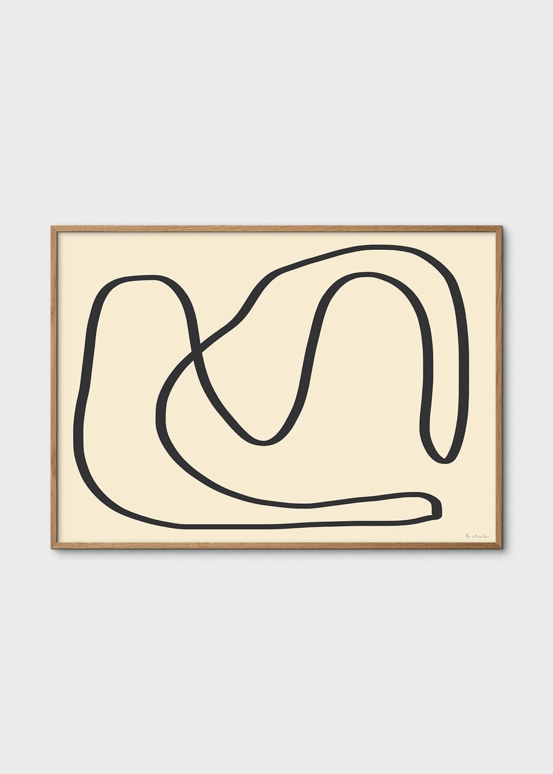 The Poster Club Wall Objects Simple Object 18 Poster 50x70 cm beige
