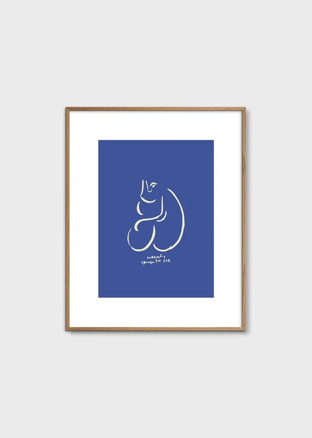 The Poster Club What I See Poster 40x50 cm blau abstrakt