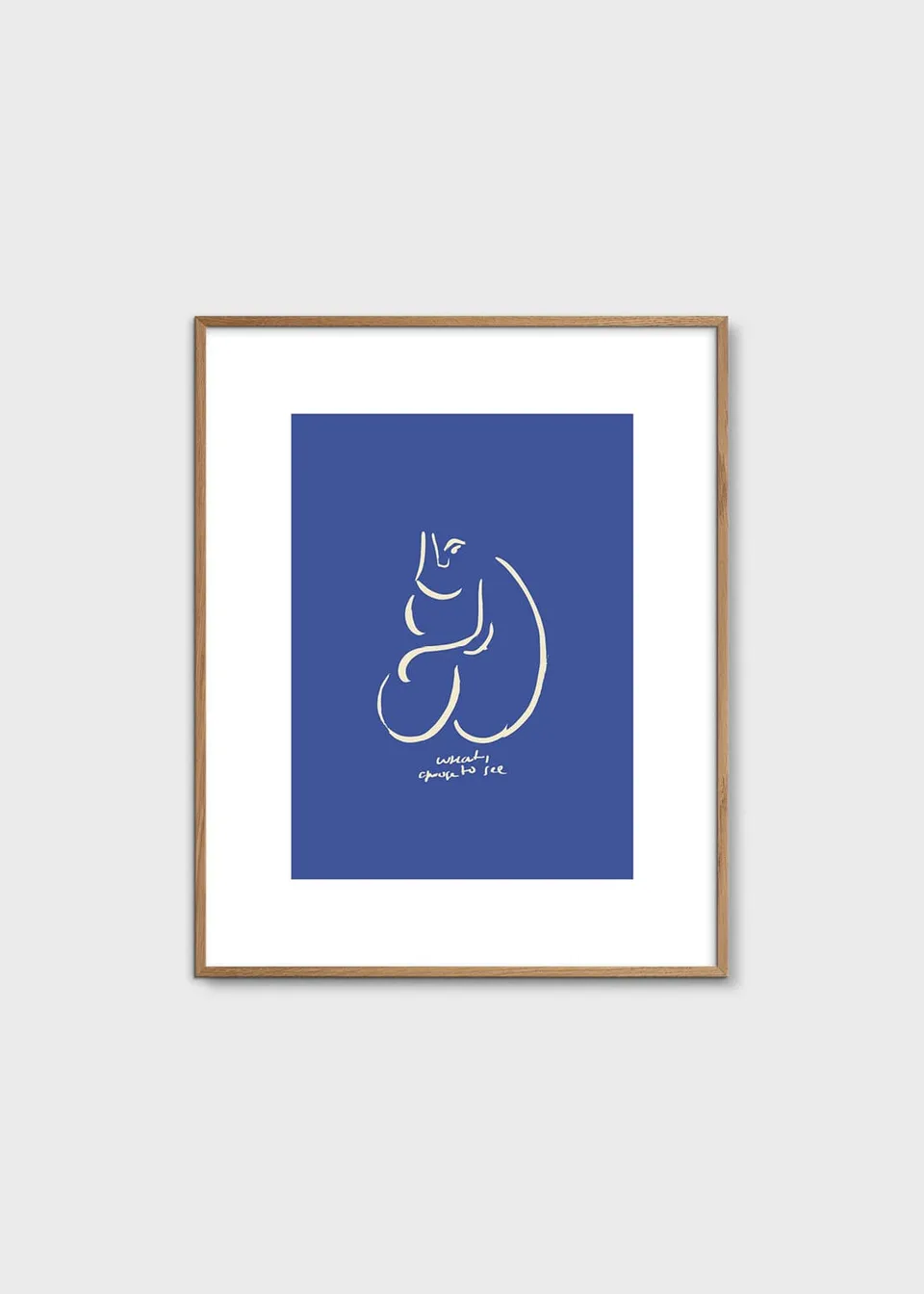 The Poster Club What I See Poster 40x50 cm blau abstrakt