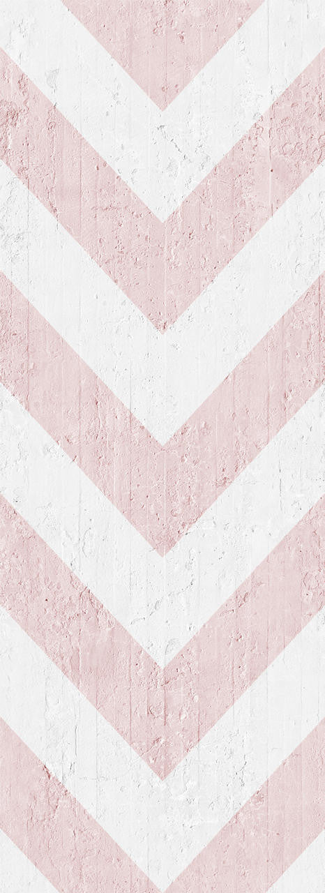 Mineheart Pink Geometric Stripes Tapete Rosa Vlies