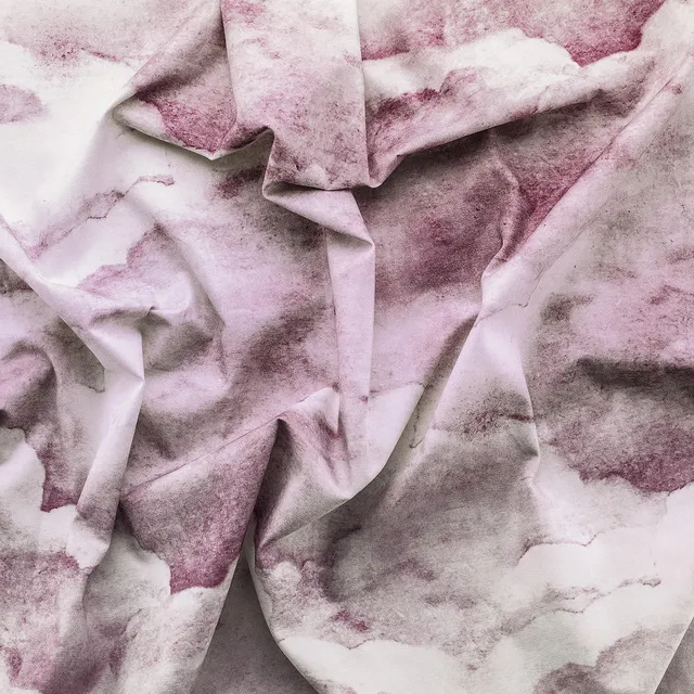 Mineheart Fashion Fabrics Dusty Pink Clouds Stoff Baumwolle