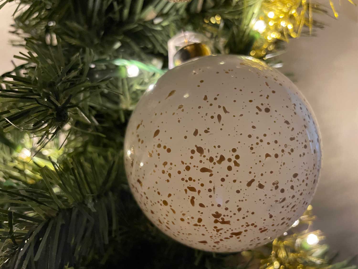 LS-LebenStil Gold Edition Weihnachtskugeln Glas 8cm 4er Set