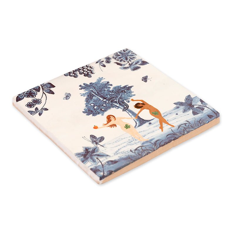 Storytiles Delft Blue Eva Garten Eden Fliese 10x10 cm