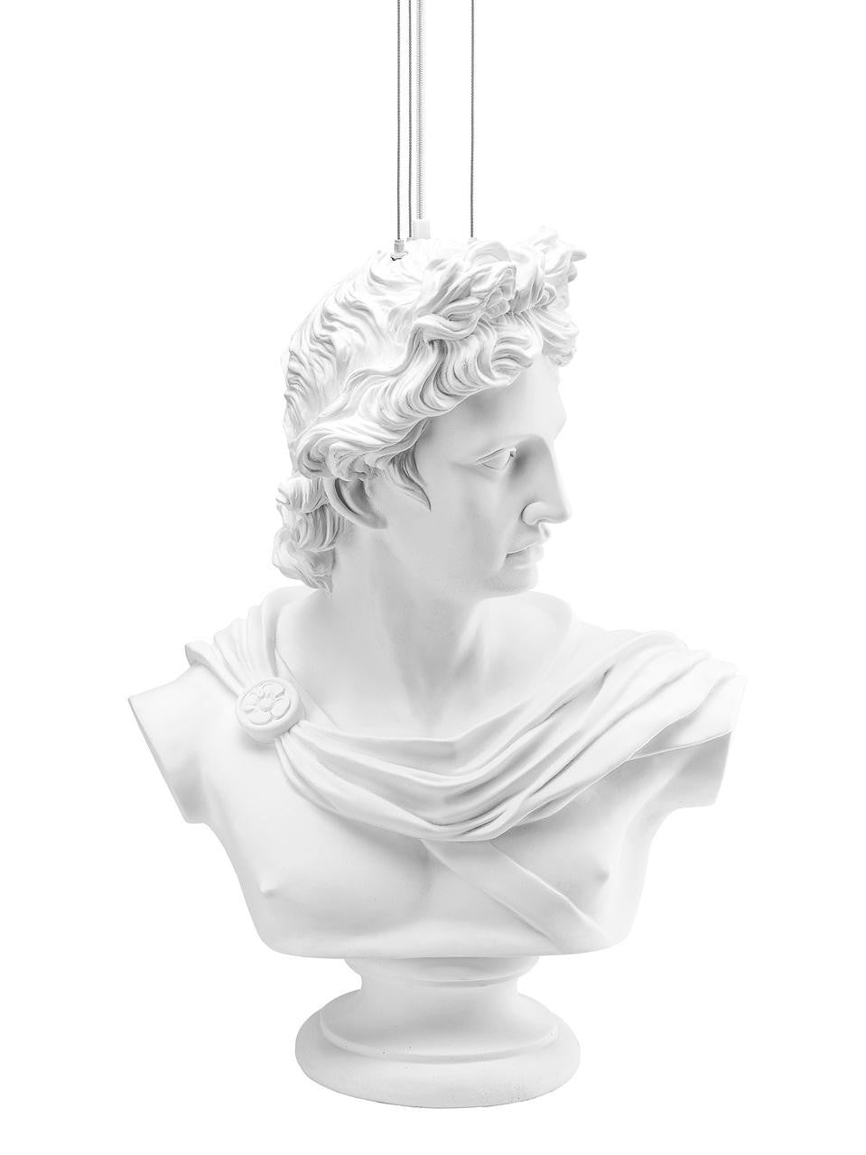 Mineheart Lighting Hero Statue Büsten Pendelleuchte XL Marmor