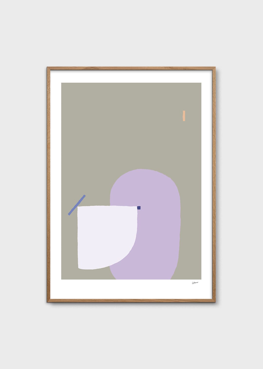 The Poster Club I Like Shapes 08 Poster 30x40 rosa