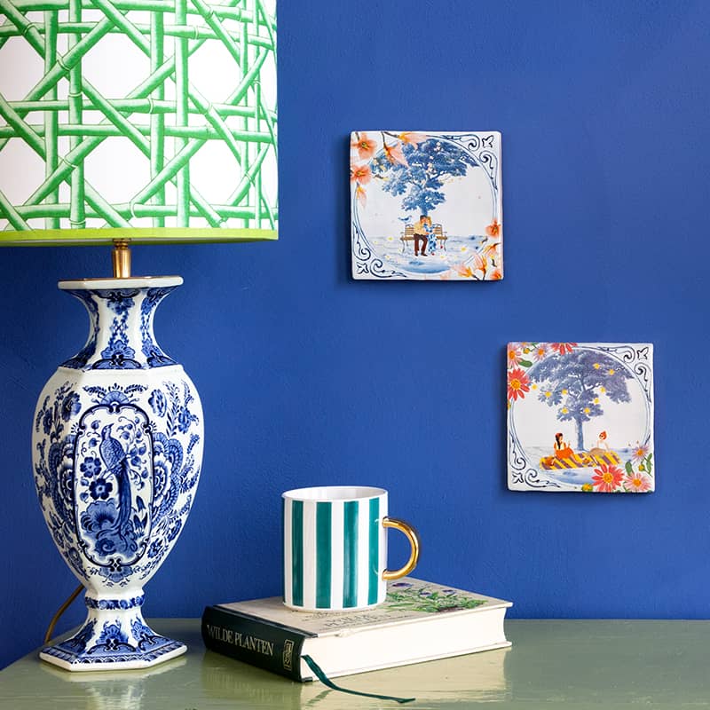 Storytiles Delft Blue Lente in de lucht Fliese 10x10 cm
