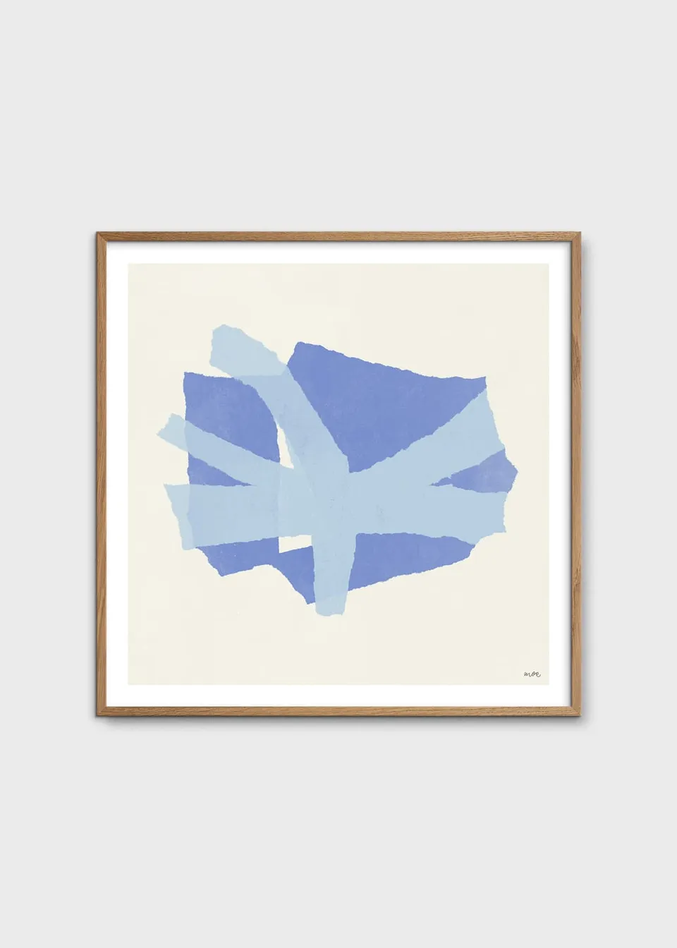The Poster Club Branching IV Poster 50x50 beige-blau