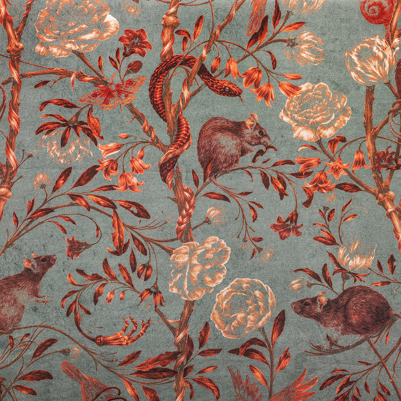 Mineheart Fashion Back to Nature Red Stoff 150 cm Baumwolle