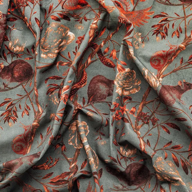 Mineheart Fashion Back to Nature Red Stoff 150 cm Baumwolle