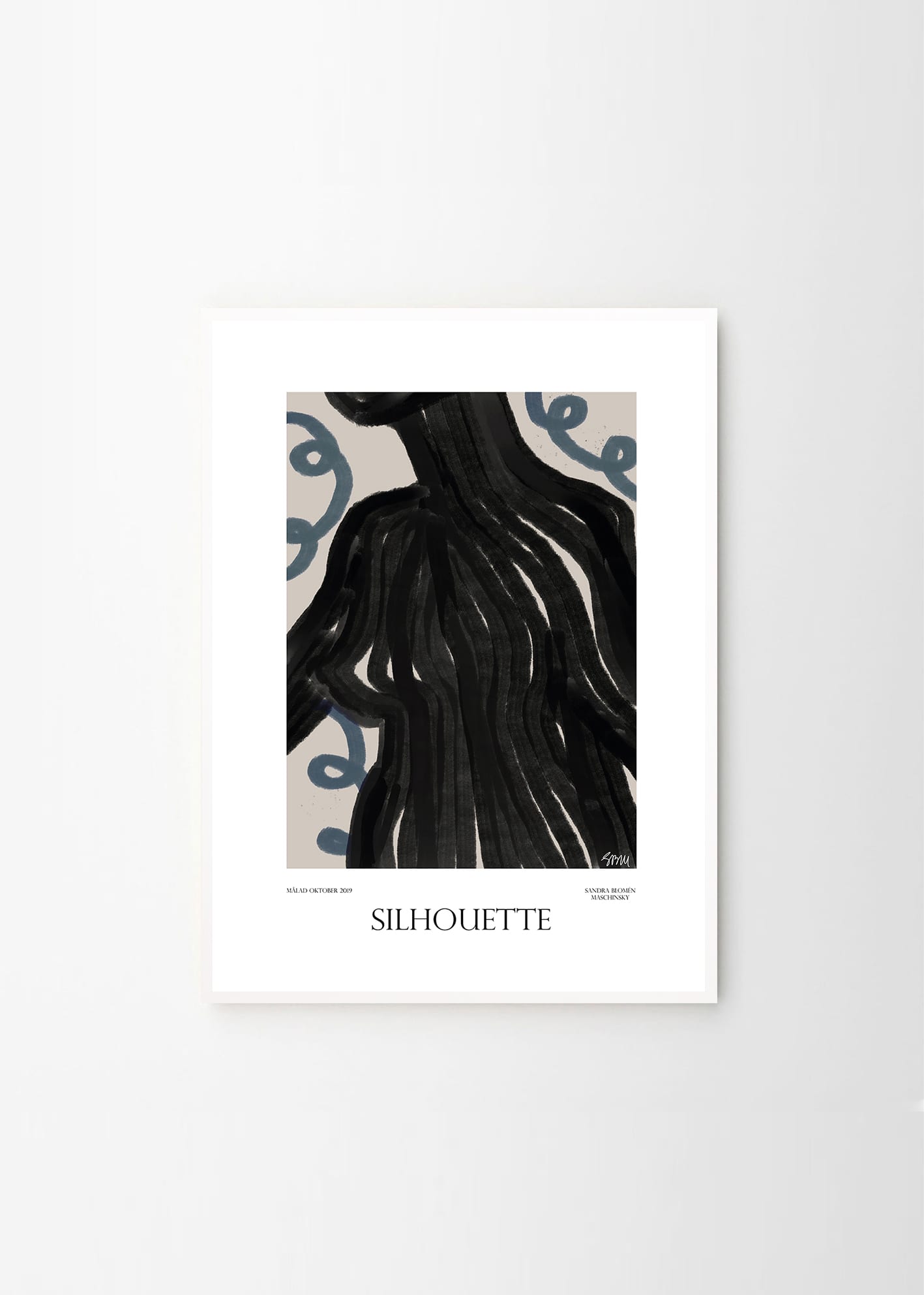 The Poster Club Art Prints Silhouette Poster 30x40 beige