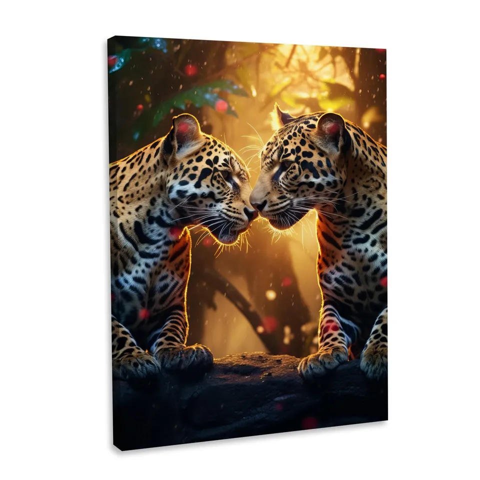 Hustling Sharks Wandbilder Jaguar Love Wandbild 40x60 cm