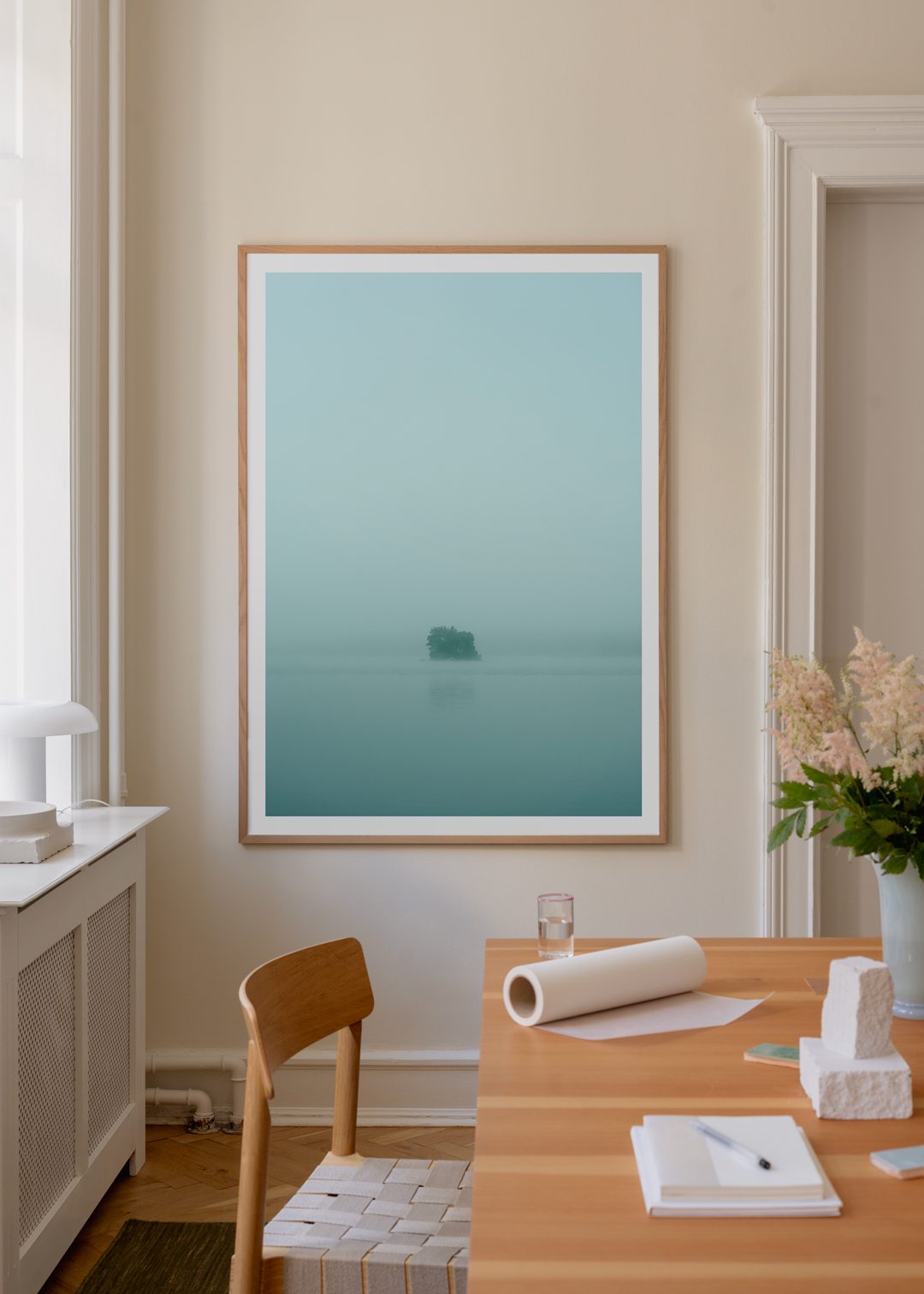 The Poster Club Art Prints Island Fotoposter 30x40 cm hellblau