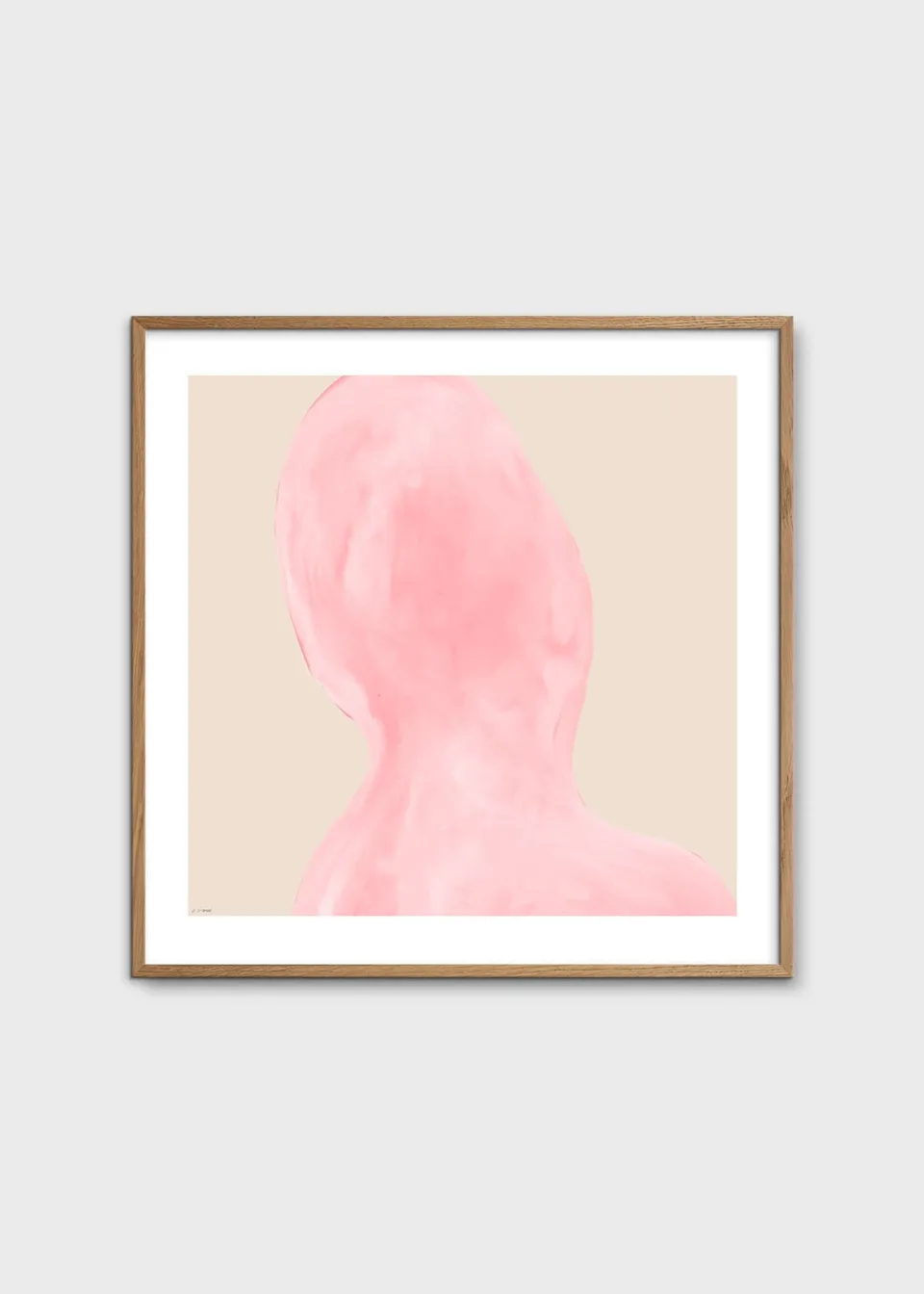 The Poster Club Art Prints Abstraction Poster 50x50 cm Rosa