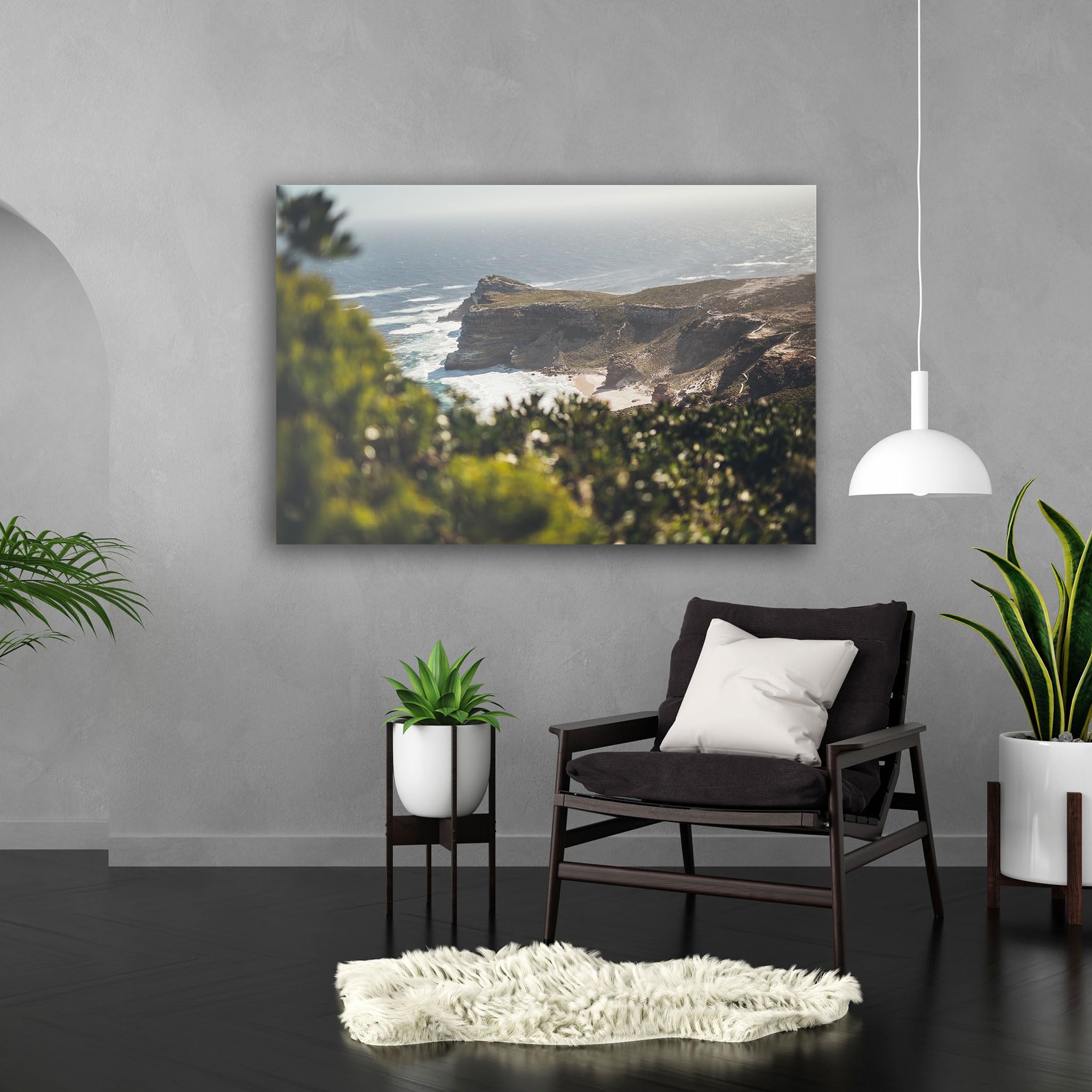 Hustling Sharks Wandbilder Klippen Meer Leinwandbild 30 x 40 cm